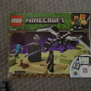 Minecraft lego 21151 open box lego with storagebin